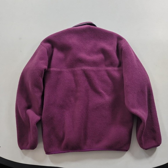 Patagonia Snap-T Fuzzy Fleece Pullover Womens Small Purple Sweater Jacket - Picture 3 of 14